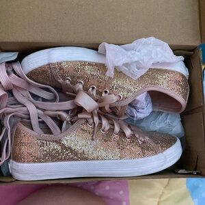 Keds Kickstart celeb Rose gold girls shoes